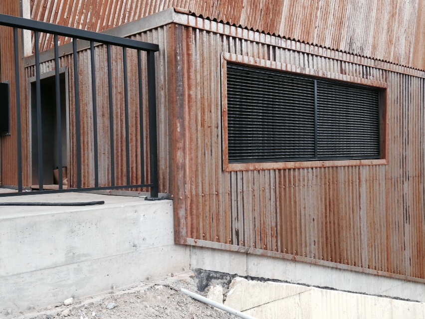 7/8 Corrugated Weathering Steel on Winery