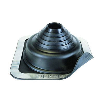 Forma Steel Accessories: Plumbing Flashings Black EPDM