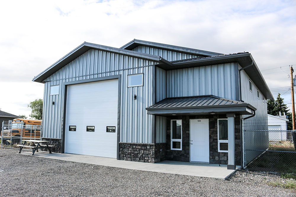 Commercial Building featuring FA Panel Siding in Regent Grey and FC-36 Panel