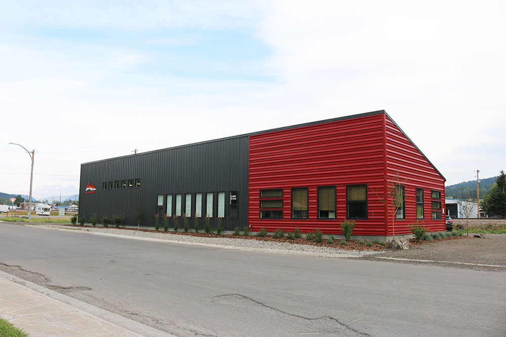 Commercial Distribution Centre featuring FR Panel in Black and FA Panel in Dark Red