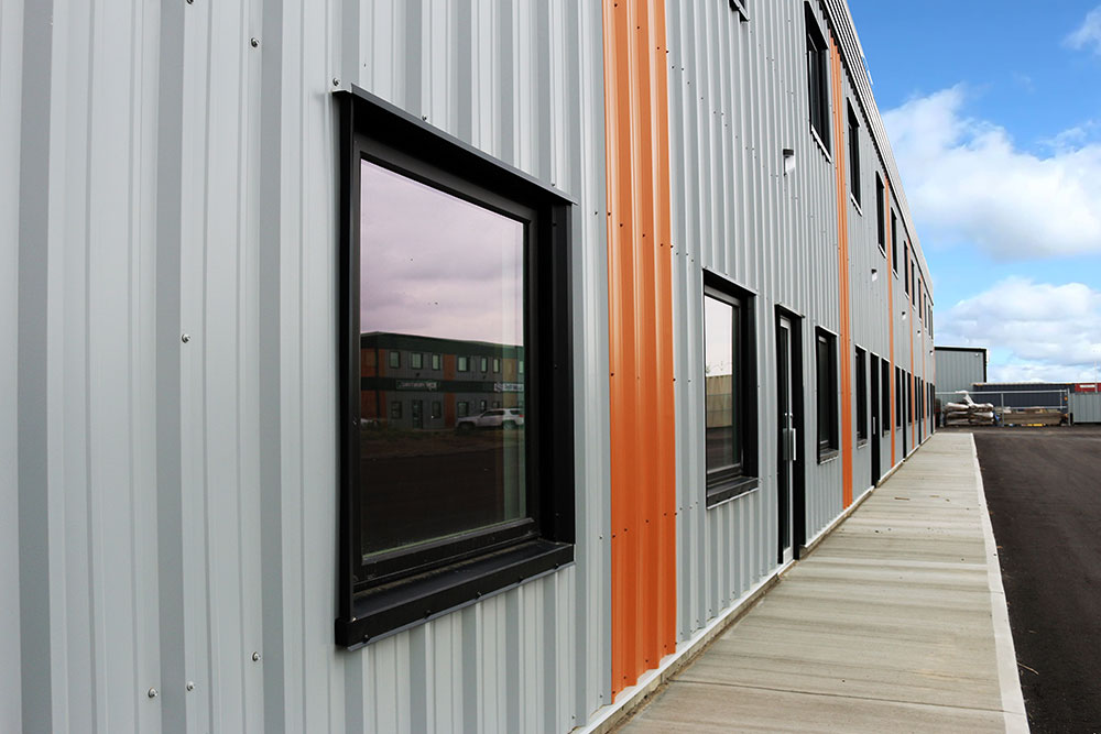 Commercial Office Space featuring FR Panel in Regent Grey and Copper Penny