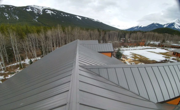 Commercial Building Roof in FormaLoc in Charcoal