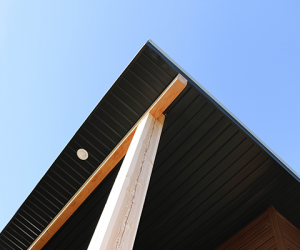 Vented Soffit in Black - Forma Steel