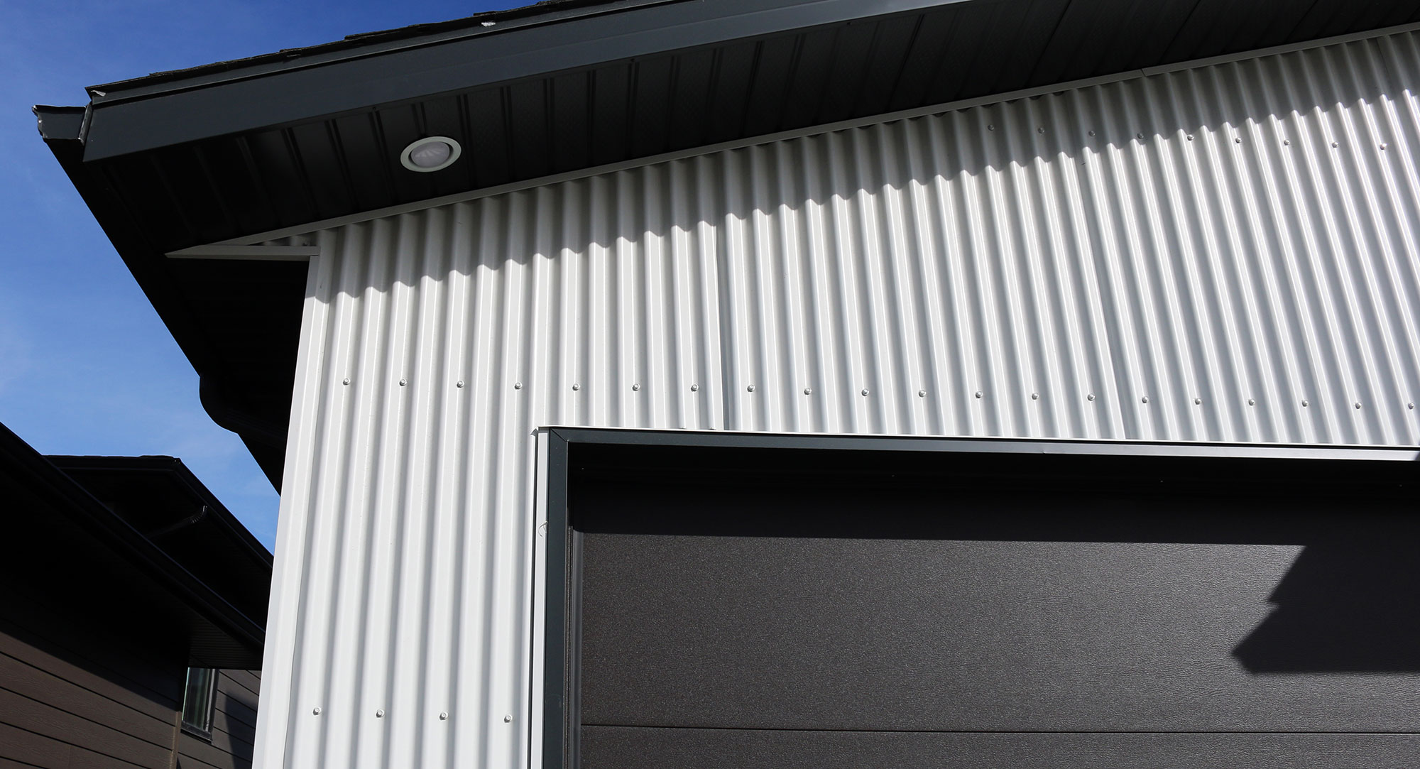 7/8 Corrugated Metal Siding in Bright White by Forma Steel