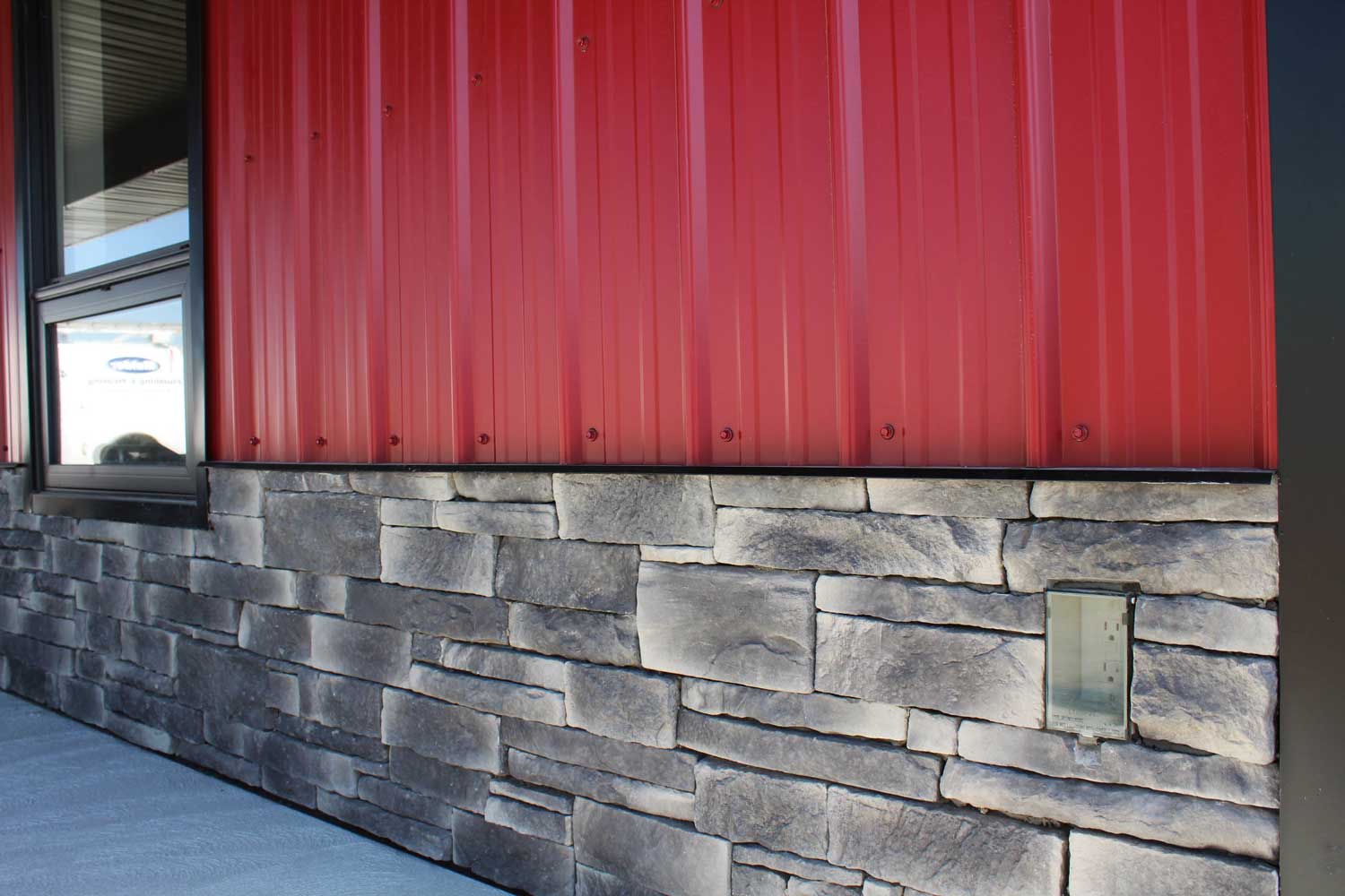 Commercial Building with FC-36 Dark Red