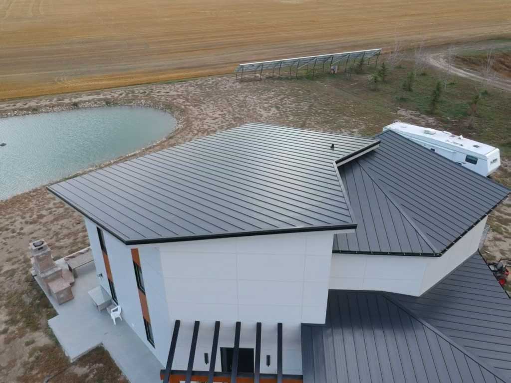 Residential Building with Black FormaLoc Roof