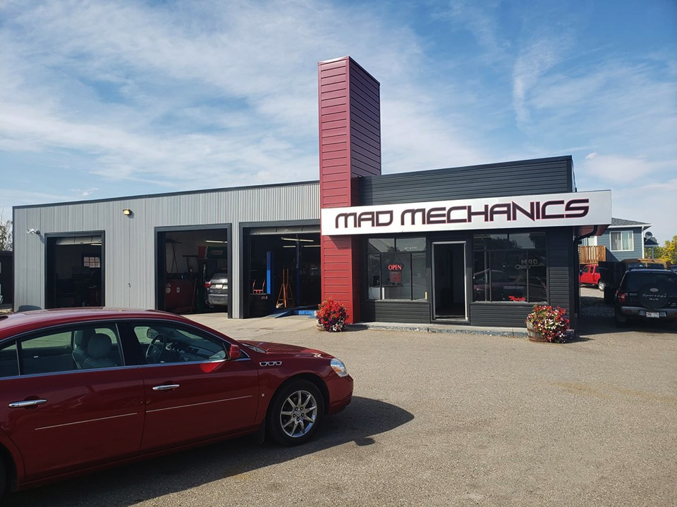 Commercial Building with Dark Red Forma Plank