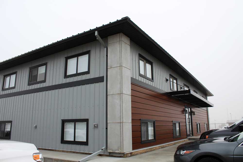 Commercial office with Espresso Woodgrain Forma Plank and Regent Grey in I/9