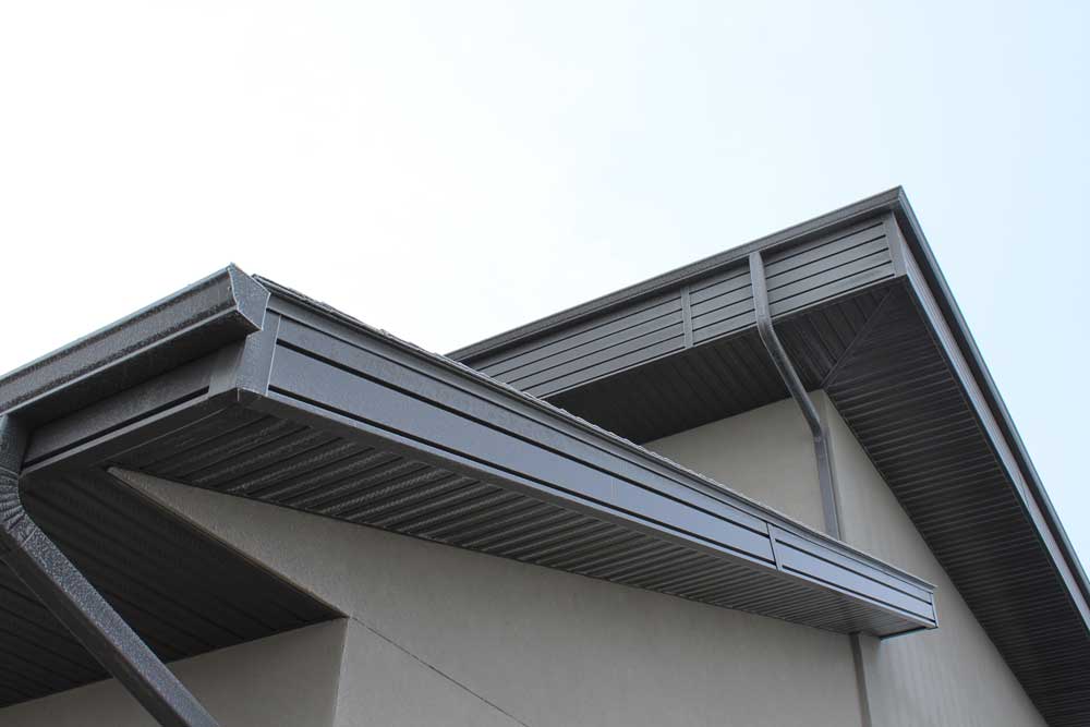 Forma Plank Fascia and InterLoc Soffit in Charcoal