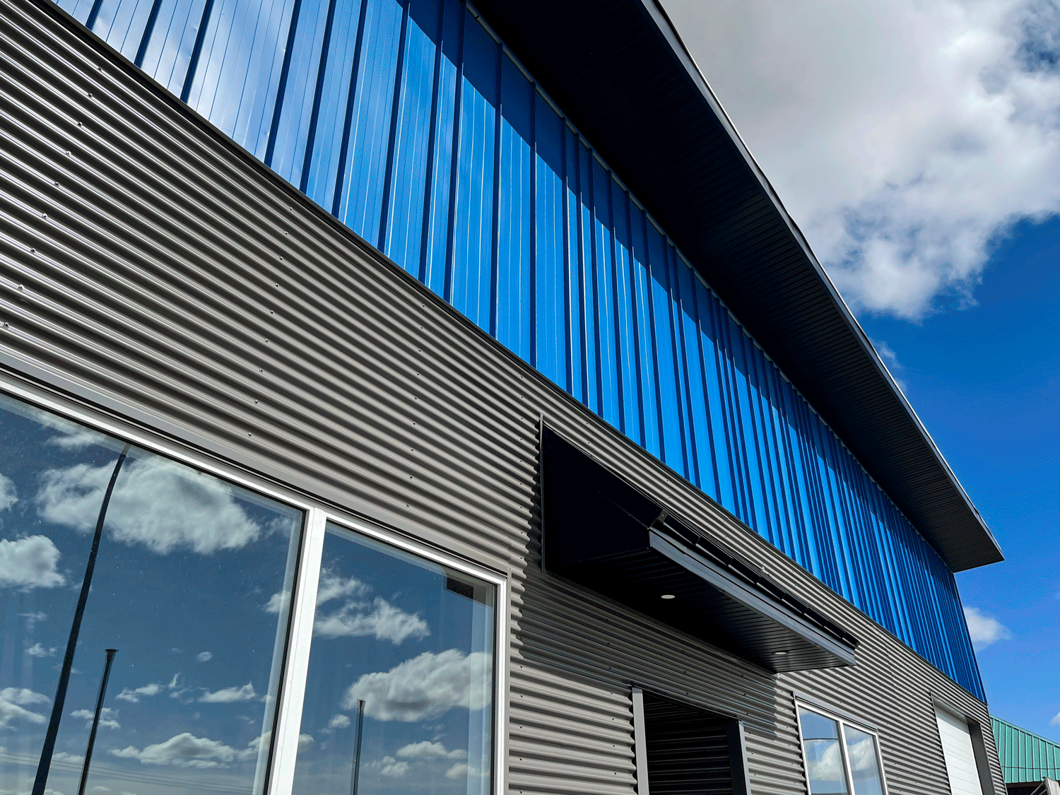 Commercial Building with Corrugated