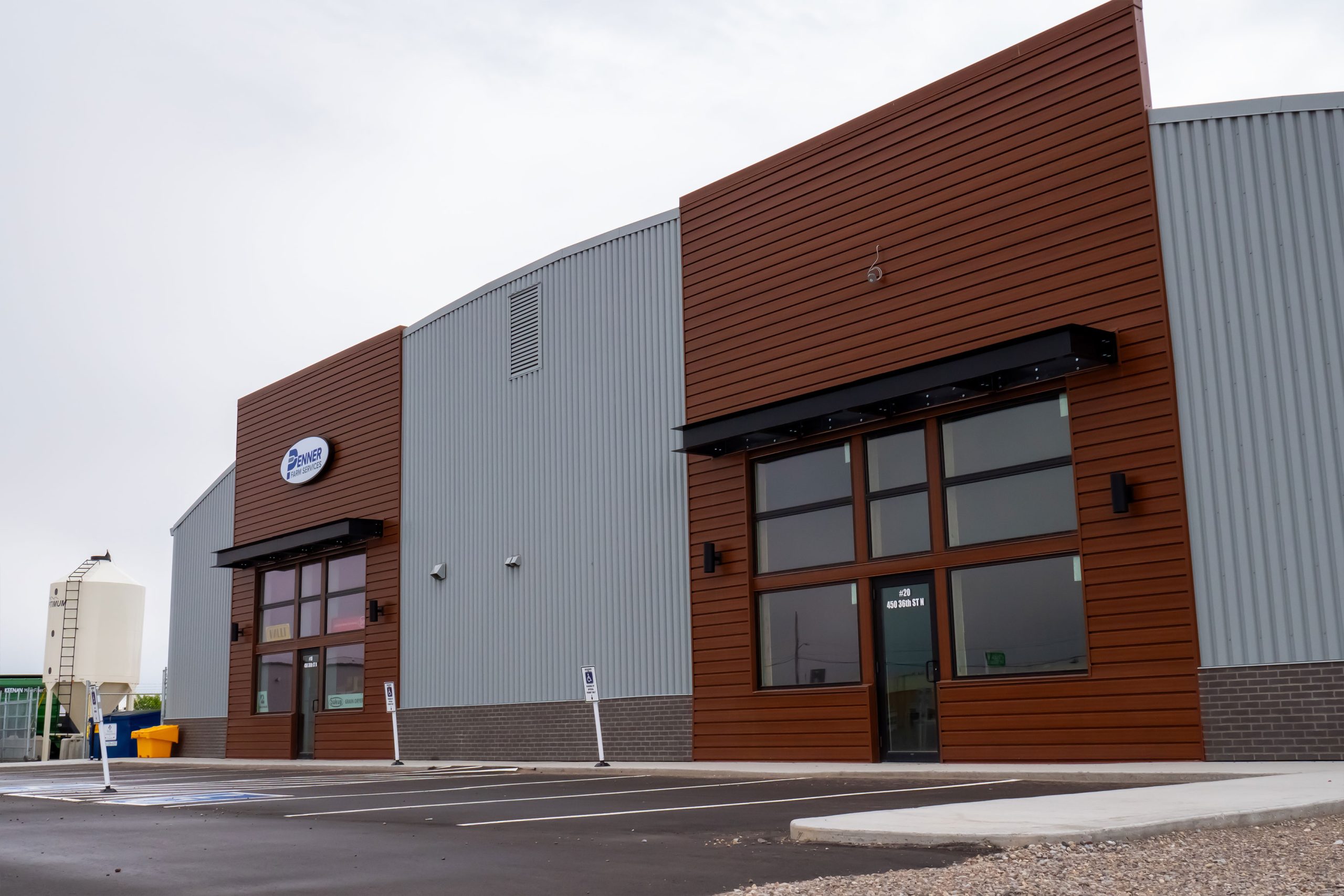 6" Box Rib in Iceberg for Commercial Building in Lethbridge.