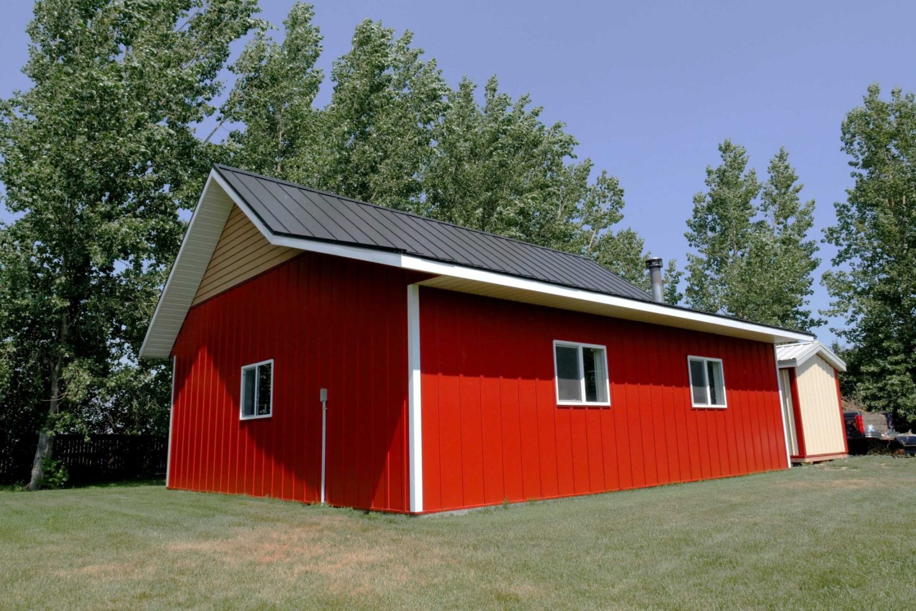 Board & Batten in Bright Red