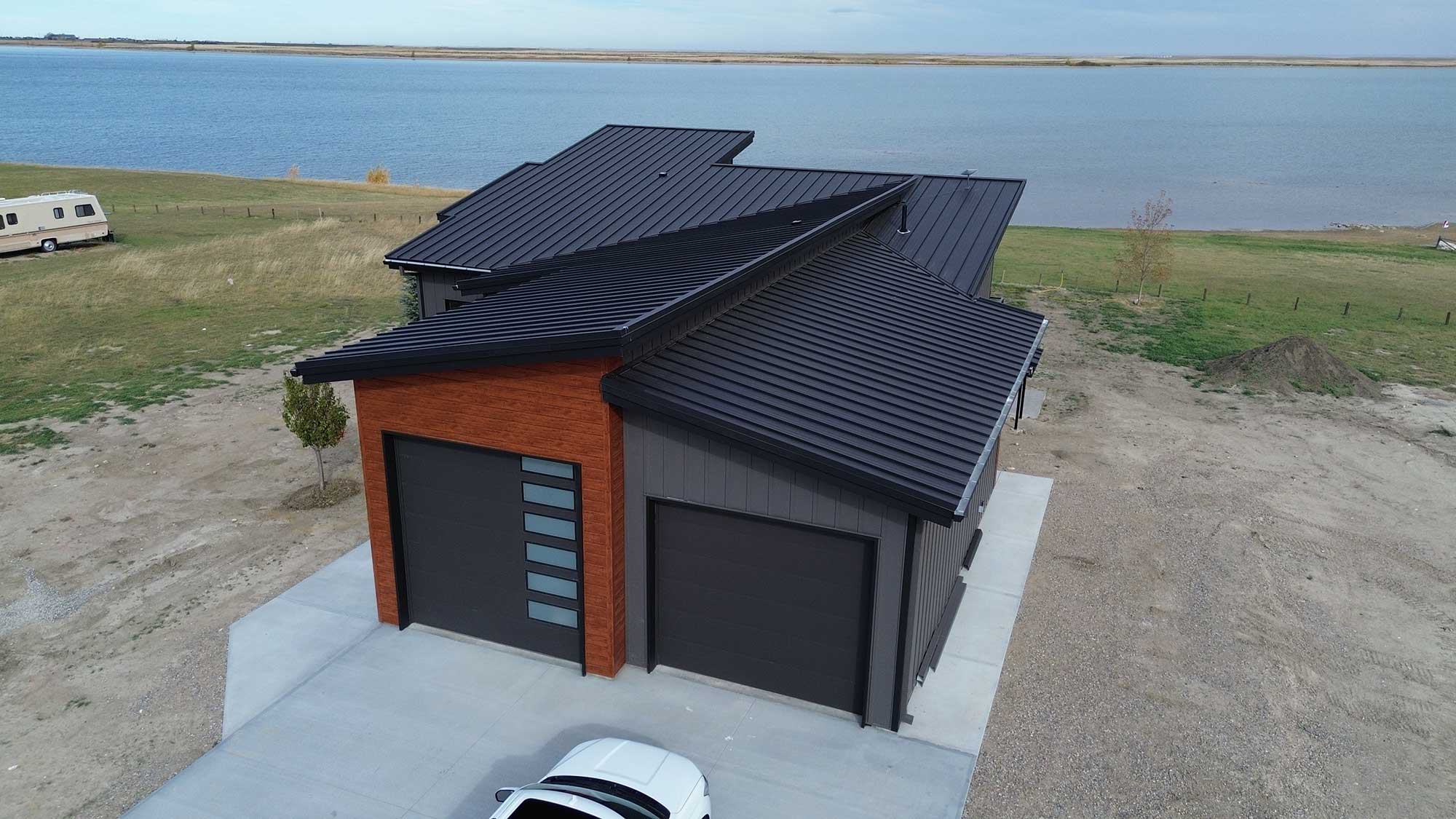 FormaLoc in Black, SlimLine in Frontier Woodgrain, and Board & Batten in Graphite