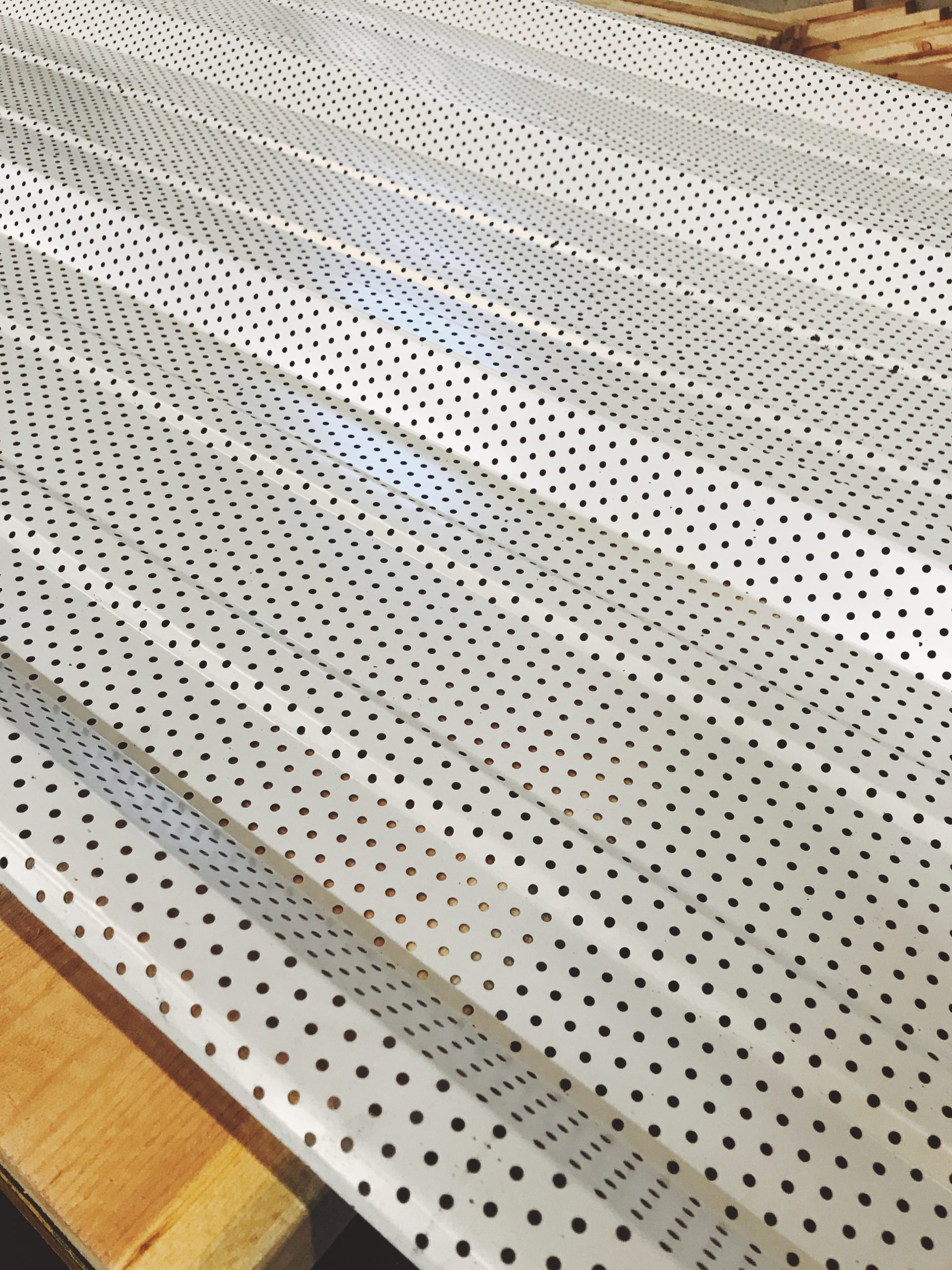 Perforated FA panel in White