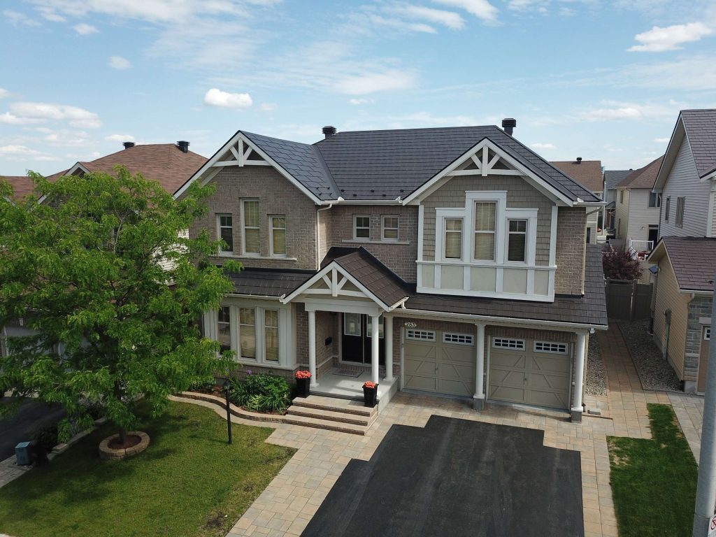 Steel Shingles in Espresso