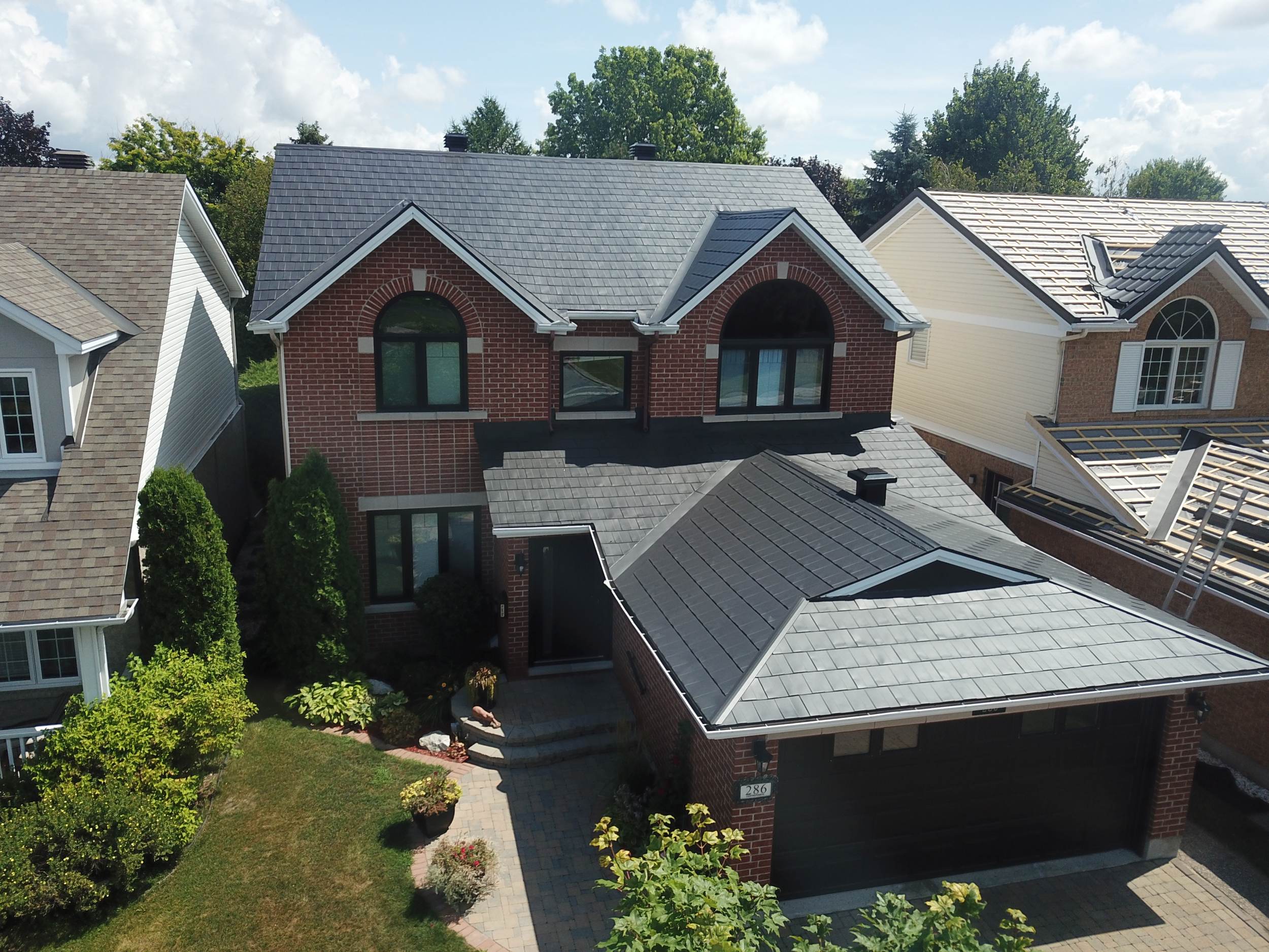 Steel Shingles in Espresso