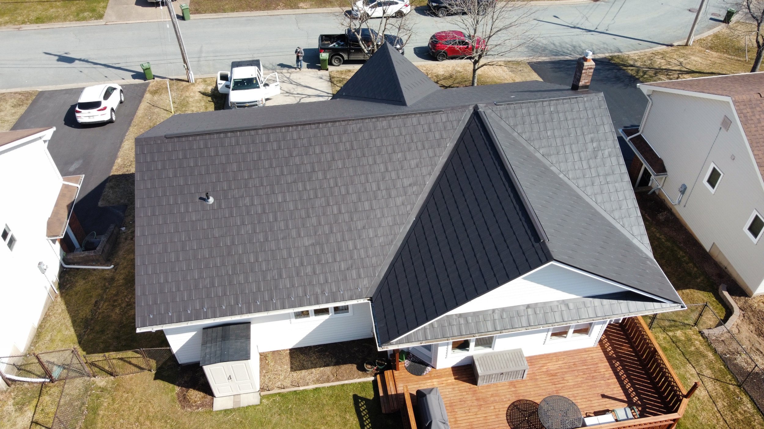 Steel Shingles in Granite Grey