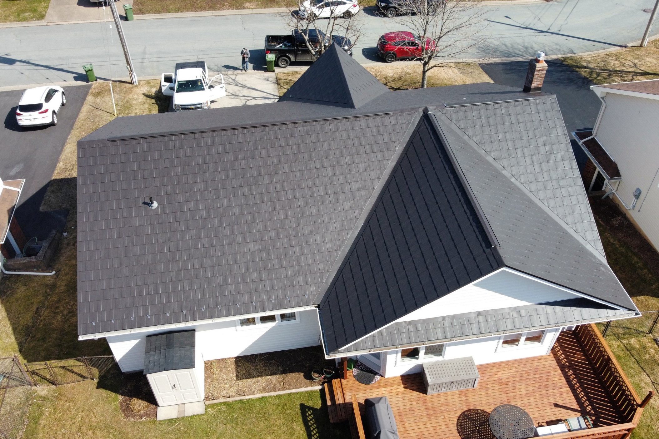 Steel Shingles in Granite Grey